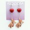 Teddy Bear Holding Heart Balloon Earrings - Miniature Jewelry - Valentine Gift Ideas - Valentine's Day Gift For Girlfriend Wife Fiance Her product 3